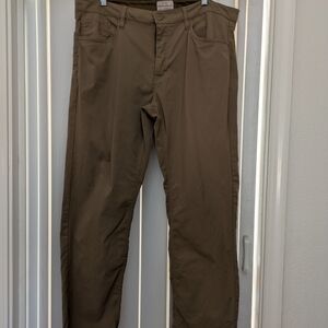 Weatherproof Men's Khaki Straight-Leg Hiking Pants 38 X 30